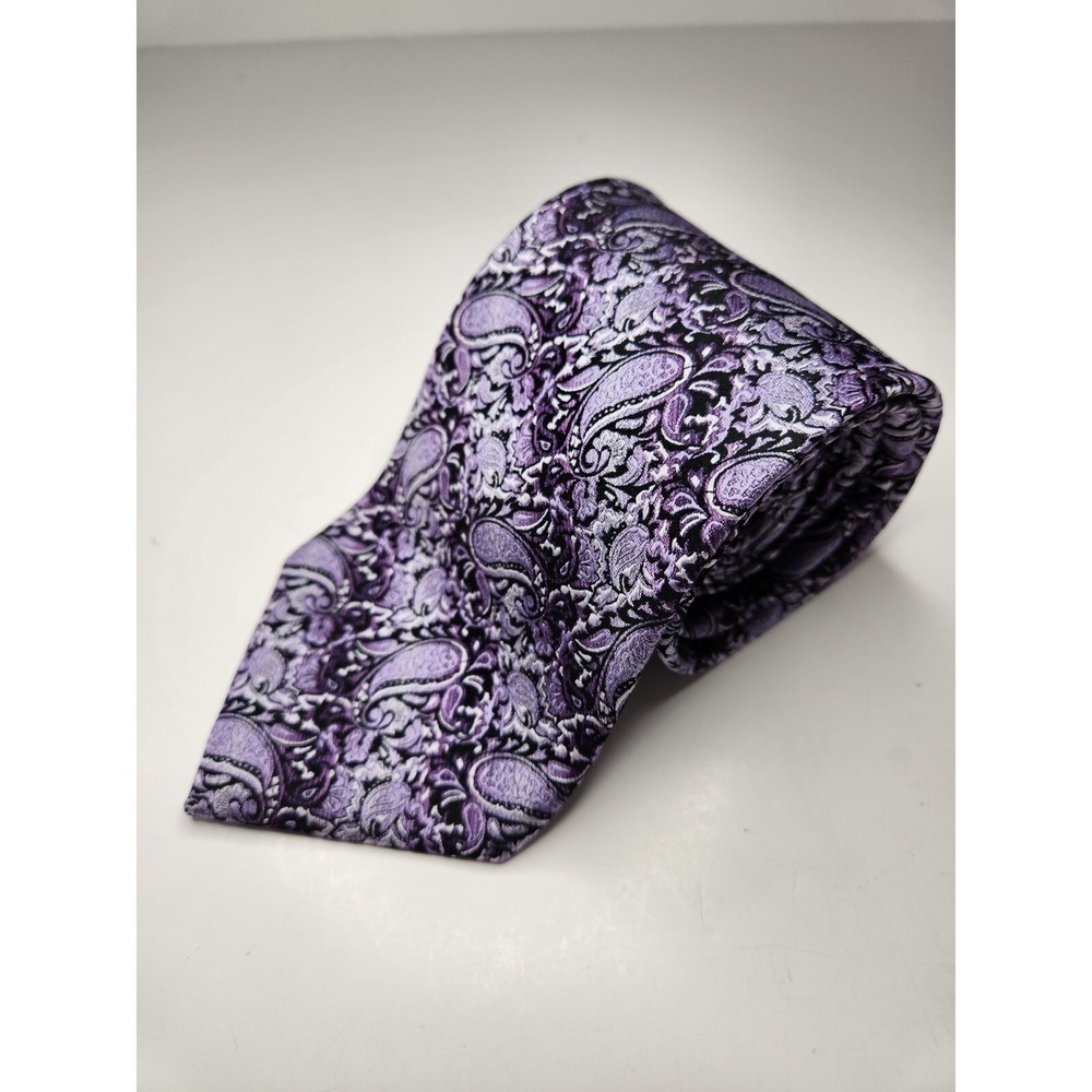 65" Purple Britches Paisley Pattern Tie Tall Long 4"Wide